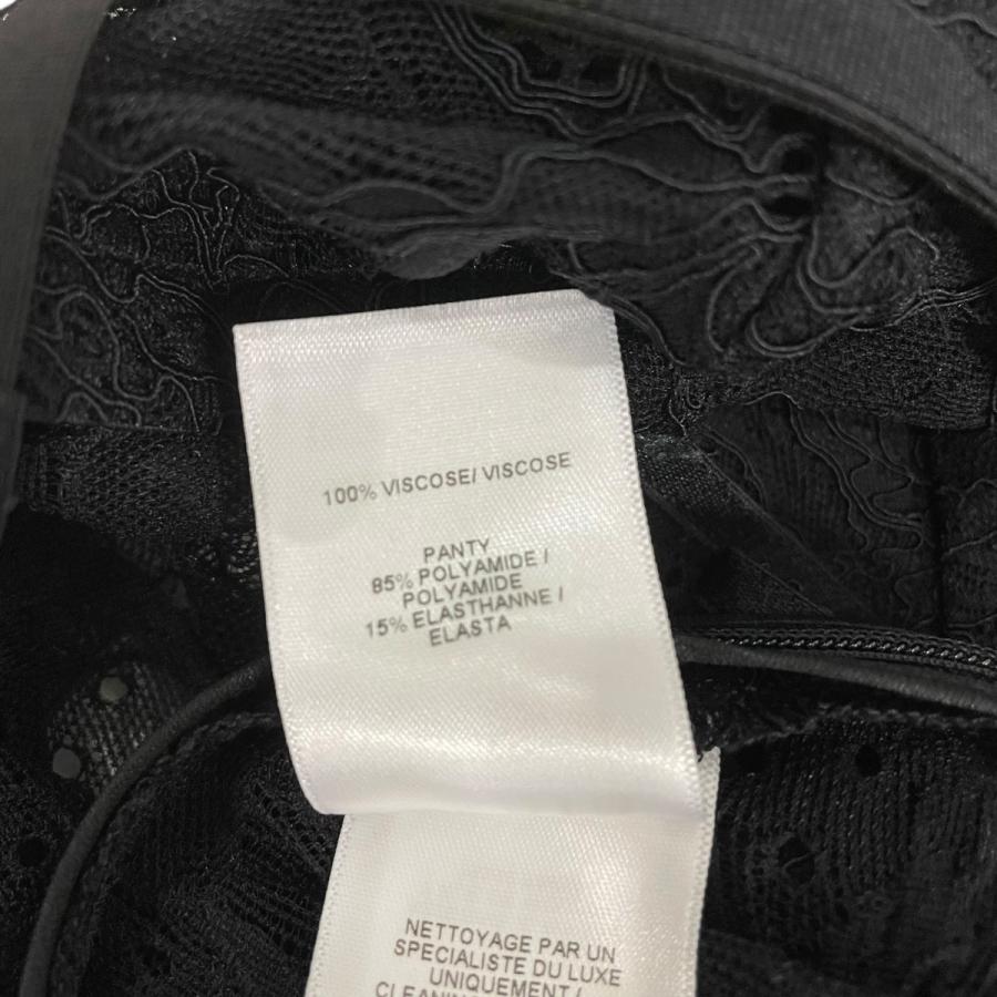 アライア ALAIA Georgette Bodysuit ボディスーツ AA9H0492T666A ブラック サイズ：38の画像