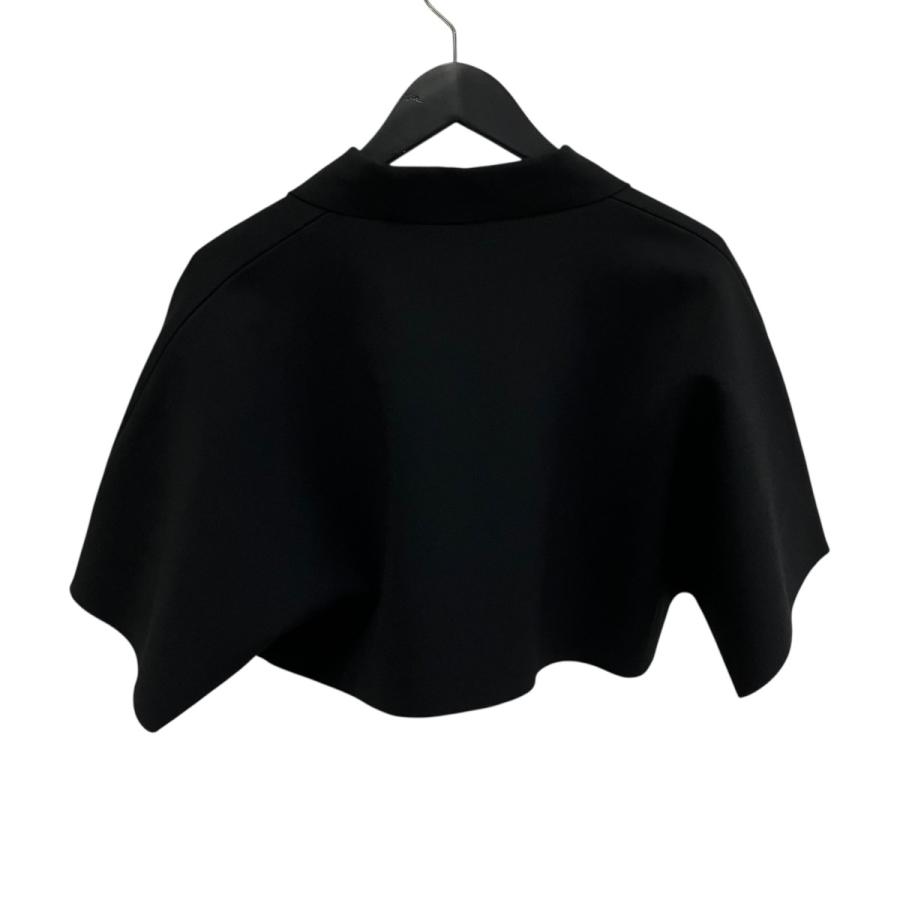 【値下げ】ALAIA クロップド ポロシャツ AA9H1188K034A ブラック サイズ：34 (心斎橋アメリカ村店)の画像