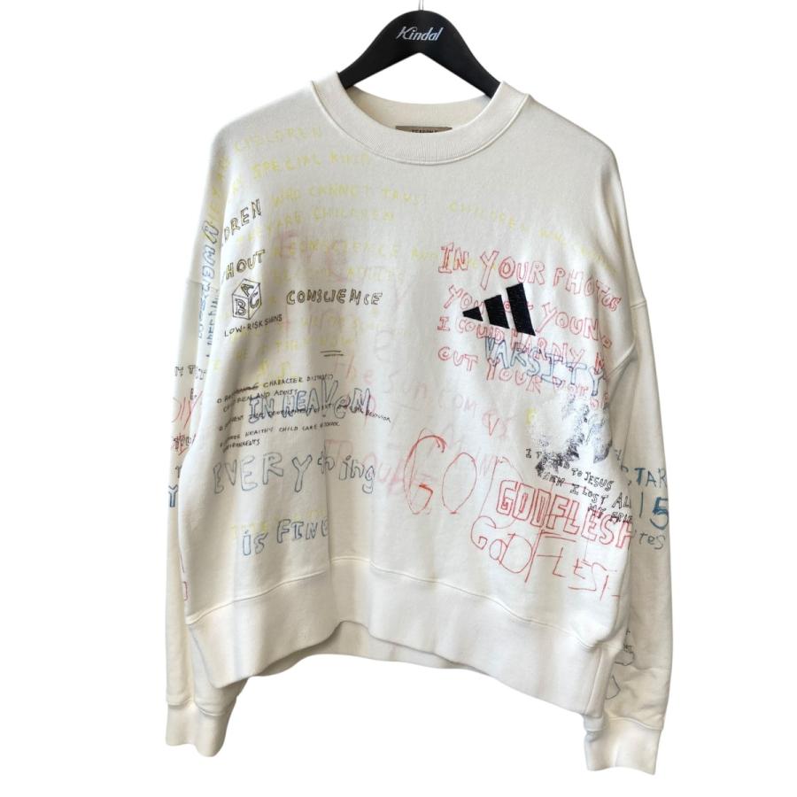 Yeezy 【値下げ】YEEZY SEASON 5 落書きプリント スウェットトレーナー 