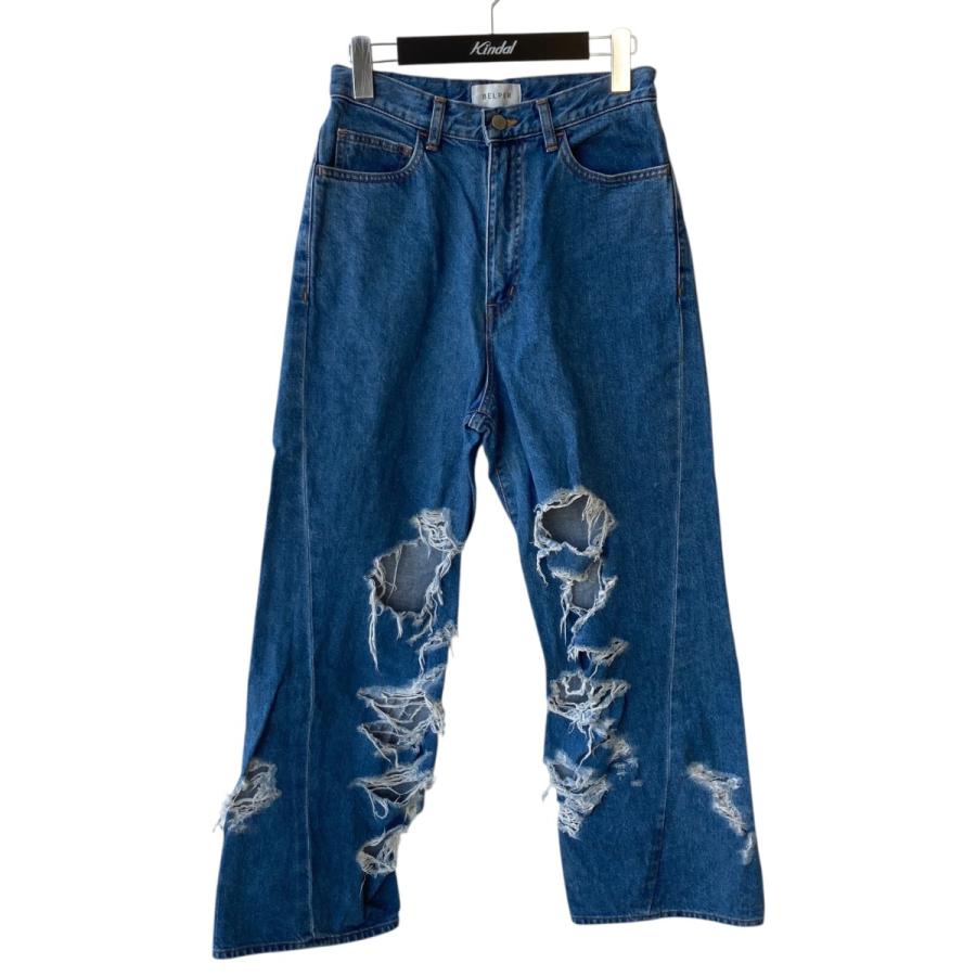 ベルパー BELPER ダメージ加工デニムパンツ 1812-0623ST インディゴ 