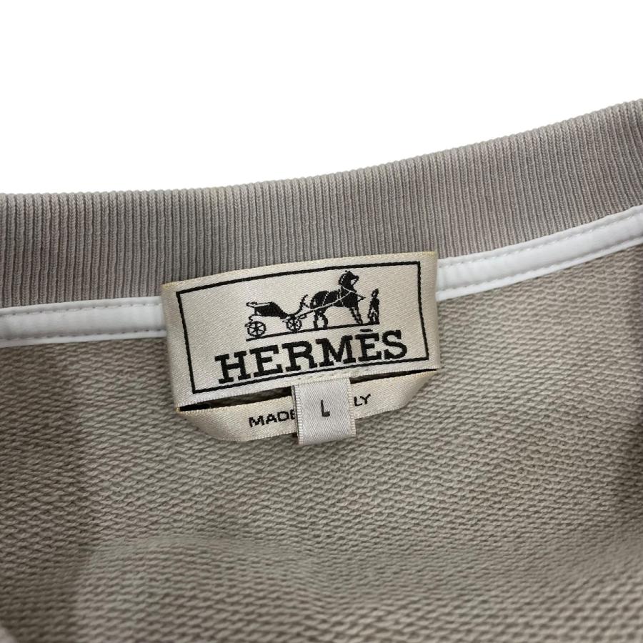 値下げ】HERMES スウェット ベージュ サイズ：L (堀江店)の通販はau 