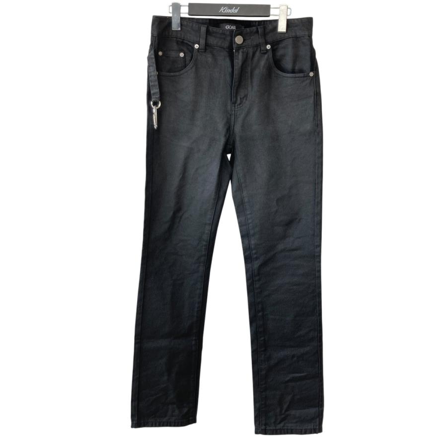 ゴア・アーカイブ goar．archive flare pants コーティングデニム