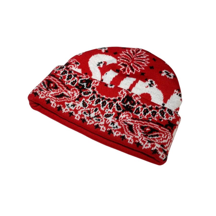 supreme / シュプリーム / Big Logo Beanie / 赤 Supreme（シュプリーム） 【値下げ】Supreme Bandana Big Logo Beanie