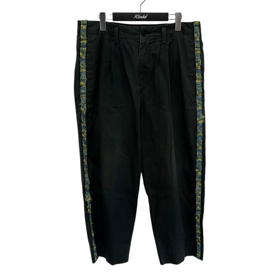 Yohji Yamamoto POUR HOMME　ウールサルエルパンツ Yohji Yamamoto サルエルパンツ | ブラック | FARFETCH JP