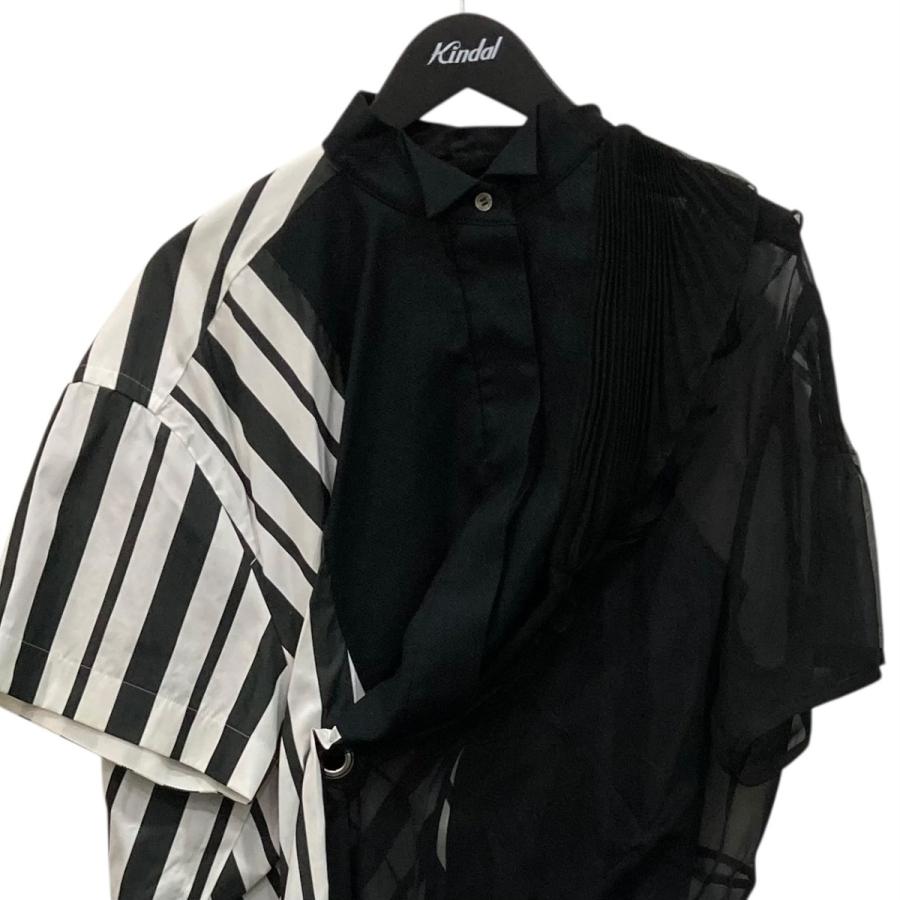 sacai シアードッキングシャツ 2005028 ブラック サイズ：1 (堀江店)_1