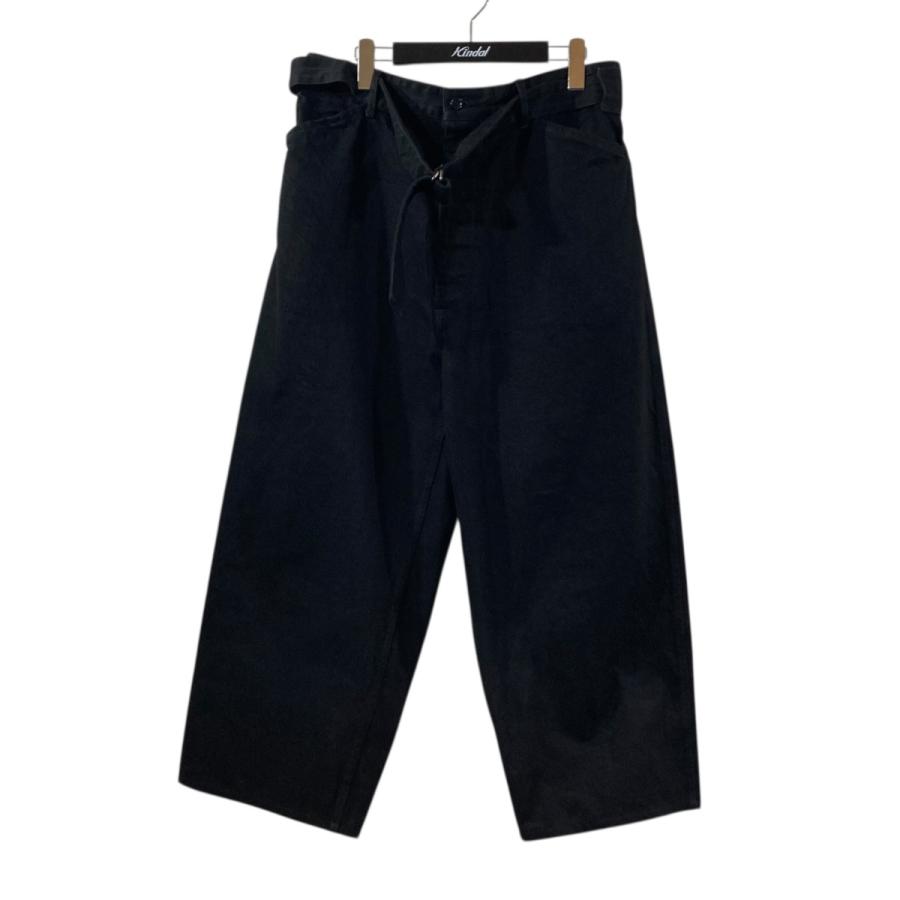 25AW COMOLI コモリ ブラックデニム ベルテッドパンツ 【公式通販】