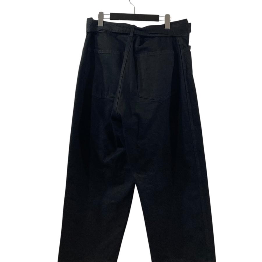 COMOLI（コモリ） COMOLI 25AW ブラックデニム ベルテッドパンツ 