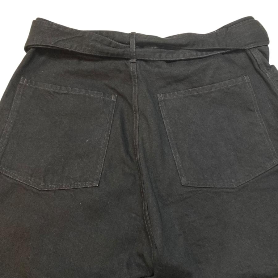 COMOLI（コモリ） COMOLI 25AW ブラックデニム ベルテッドパンツ 
