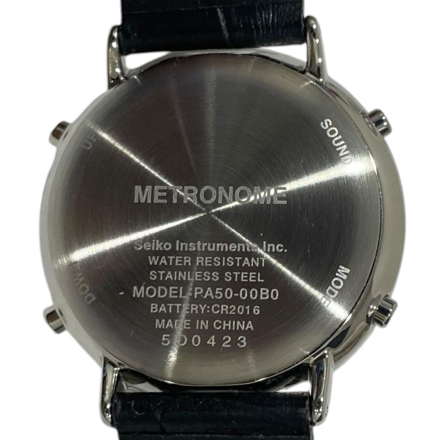 【値下げ】SEIKO 腕時計 METRONOME WATCH メトロノームウオッチ SMW006A シルバー・ブラック (EC)の画像