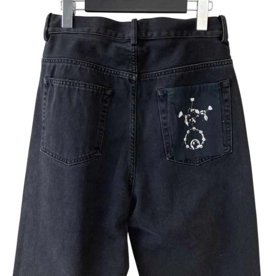 アンドゥムルメステール ANN DEMEULEMEESTER ダメージ加工 デニムパンツ IT-20144 ブラック サイズ：44