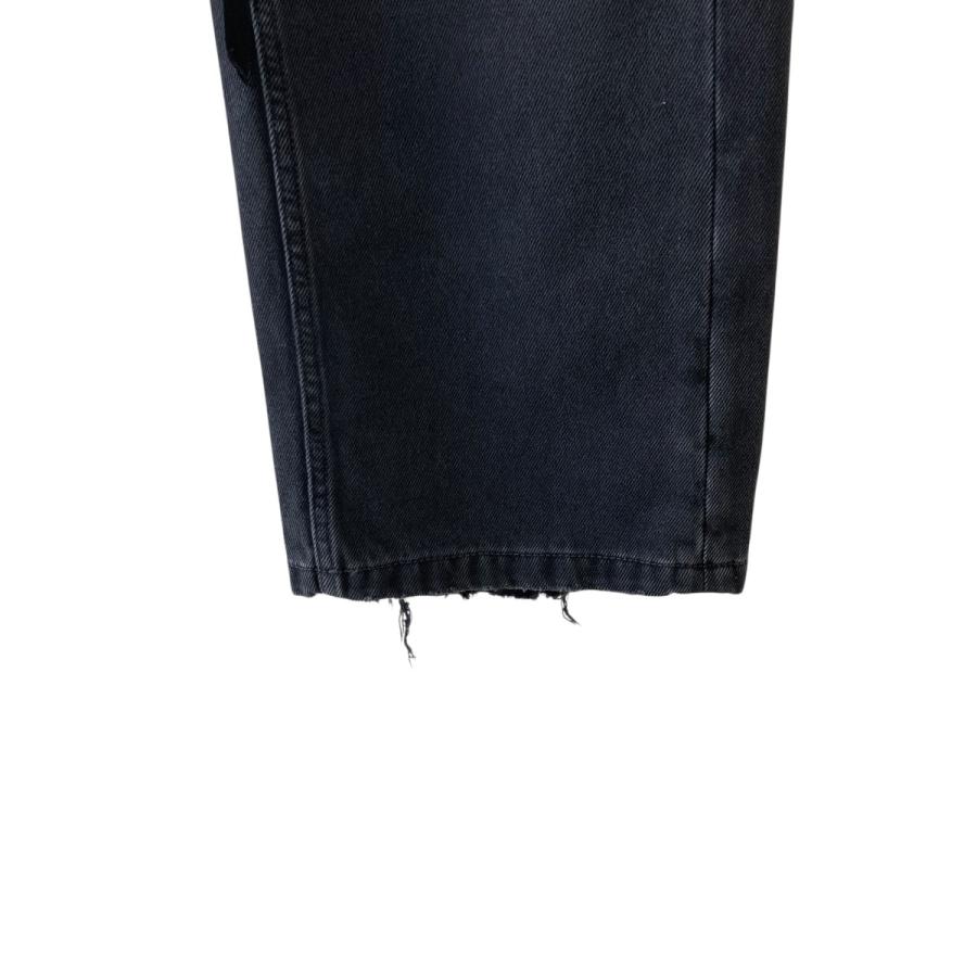 アンドゥムルメステール ANN DEMEULEMEESTER ダメージ加工 デニムパンツ IT-20144 ブラック サイズ：44