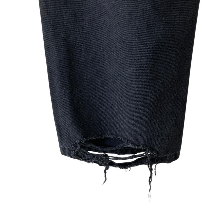 アンドゥムルメステール ANN DEMEULEMEESTER ダメージ加工 デニムパンツ IT-20144 ブラック サイズ：44