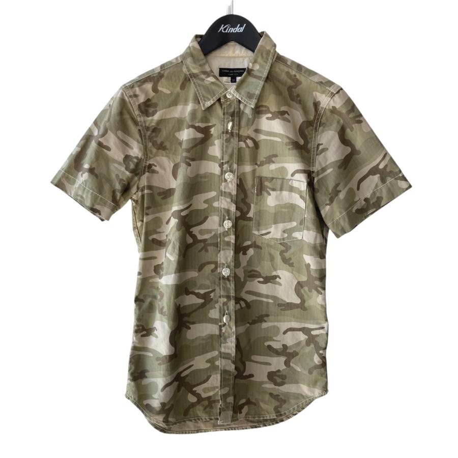 COMME des GARCONS HOMME PLUS コムデギャルソン オムプリュス カモフラージュ 半袖 シャツ トップス COMME des GARCONS HOMME PLUS コムデギャルソンオムプリュス