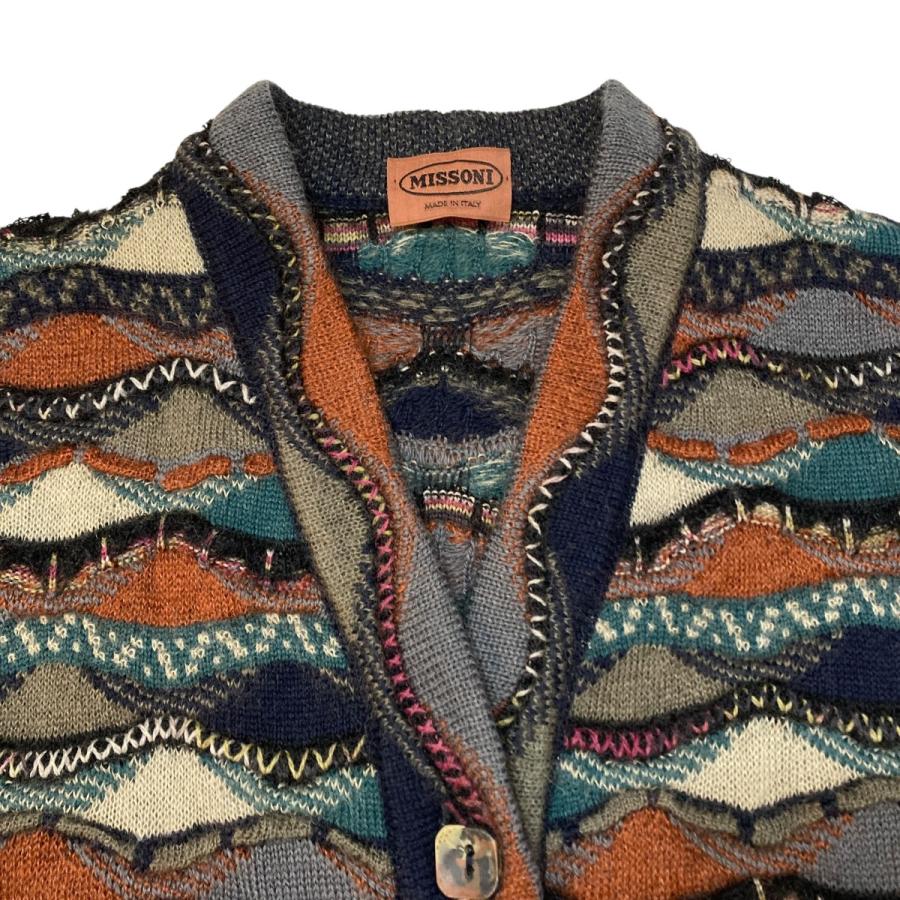 ミッソーニ カーディガン　イタリア製 MISSONI（ミッソーニ） 【値下げ】MISSONI 総柄 カーディガン D-TK392