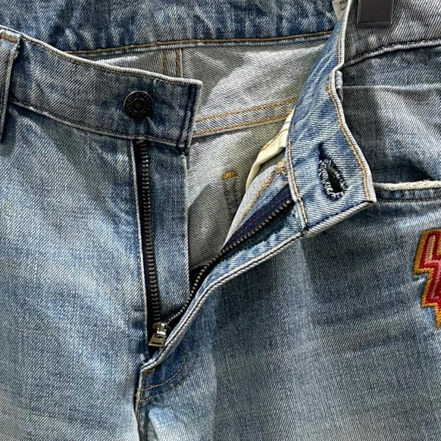Levi's（リーバイス） LEVI'S パッチカスタム ベルボトムデニムパンツ