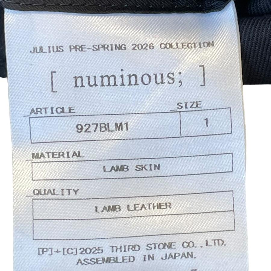 JULIUS ユリウス JULIUS 26SS Prism Leather Jacket レザージャケット