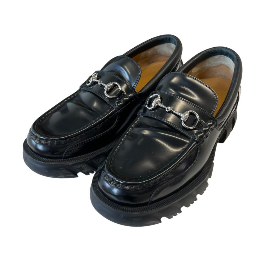 GUCCI（グッチ） ホースビットラグソール ローファー 658822 ブラック 