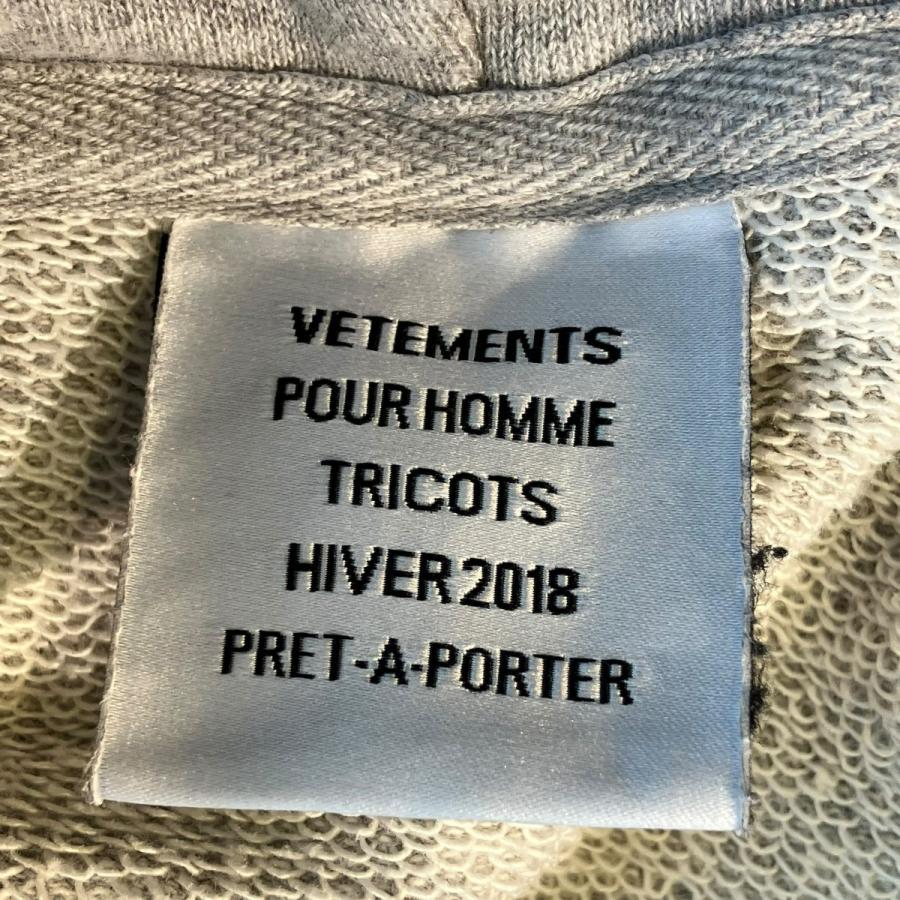 値下げ】VETEMENTS 17AW French Terry Hoodie パーカー MAH18TR23