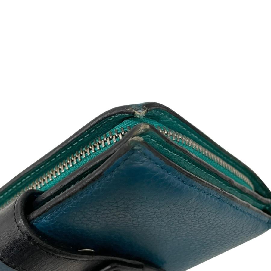 LOEWE（ロエベ） トライフォールド 2つ折り財布 ブルー : カインドオル
