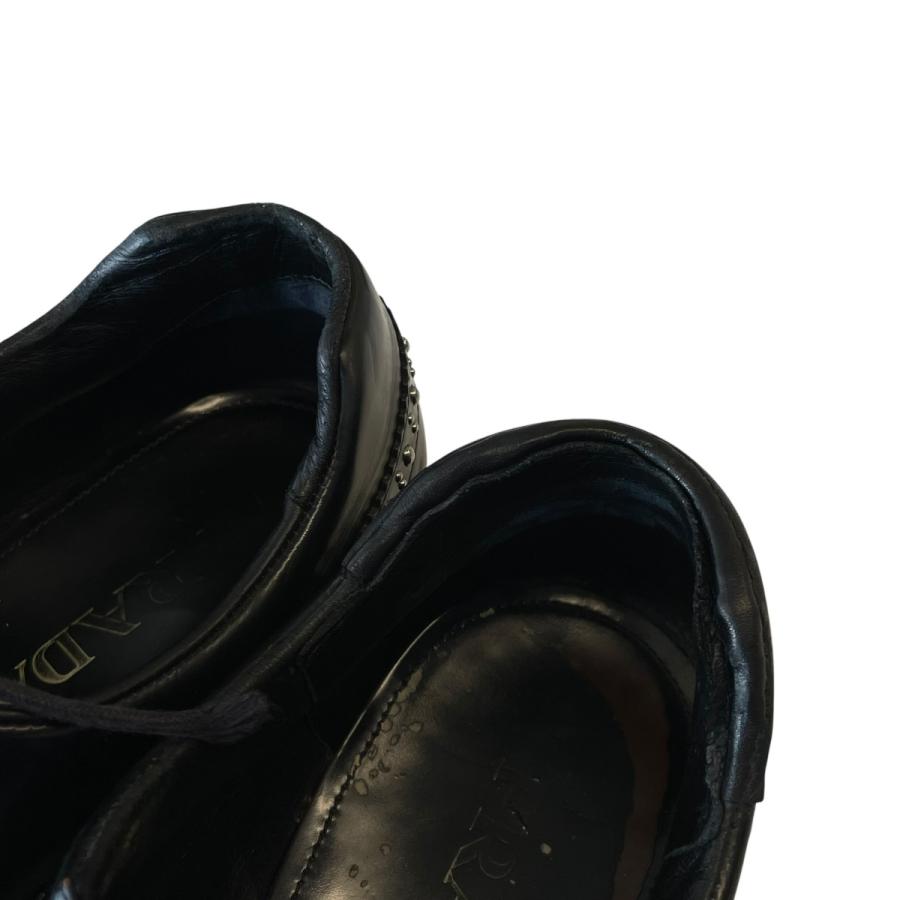 PRADA（プラダ） スタッズ レザーシューズ 2EE257 ブラック サイズ：8