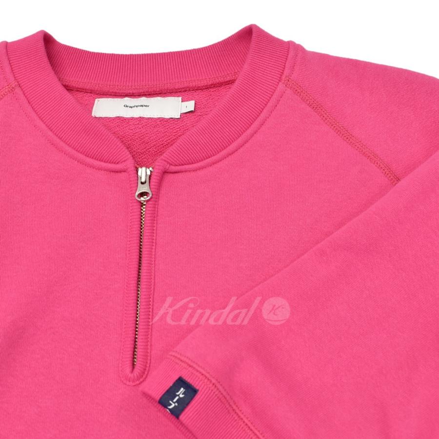 Graphpaper ×LOOPWHEELER S／S HALF ZIP RAGLAN SWEAT ハーフジップ  