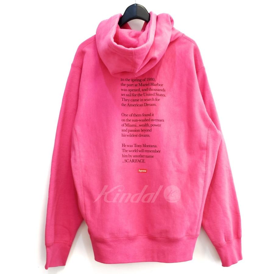 Supreme SUPREME 17AW Scarface Friend Hooded Sweatshirt ピンク 