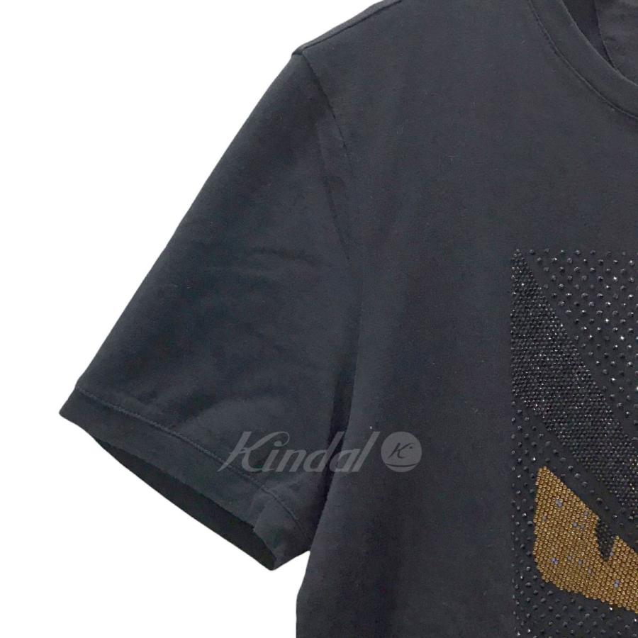 FENDI 18SS モンスターアイTシャツ FY0626 1Z2 ブラック サイズ：46 