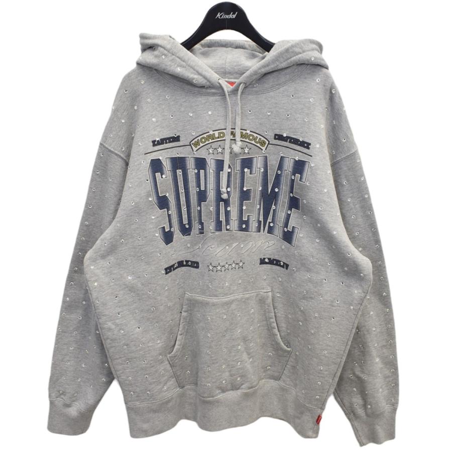 Supreme SUPREME 21AW Rhinestone Hooded Sweatshirt ライン Supreme SUPREME 21AW Rhinestone Hooded Sweatshirt ライン