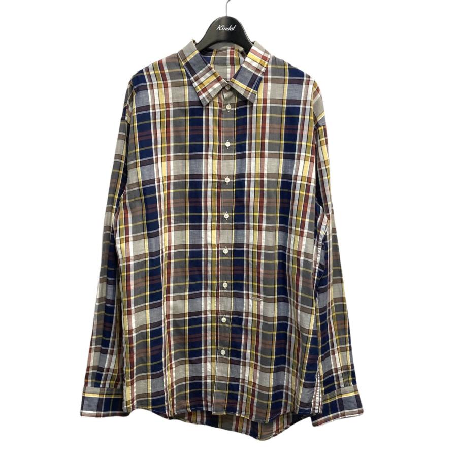 DSQUARED2 20SS チェックシャツ ネイビー×レッド サイズ：48 (堀江店) 220516 長袖 【限定品】