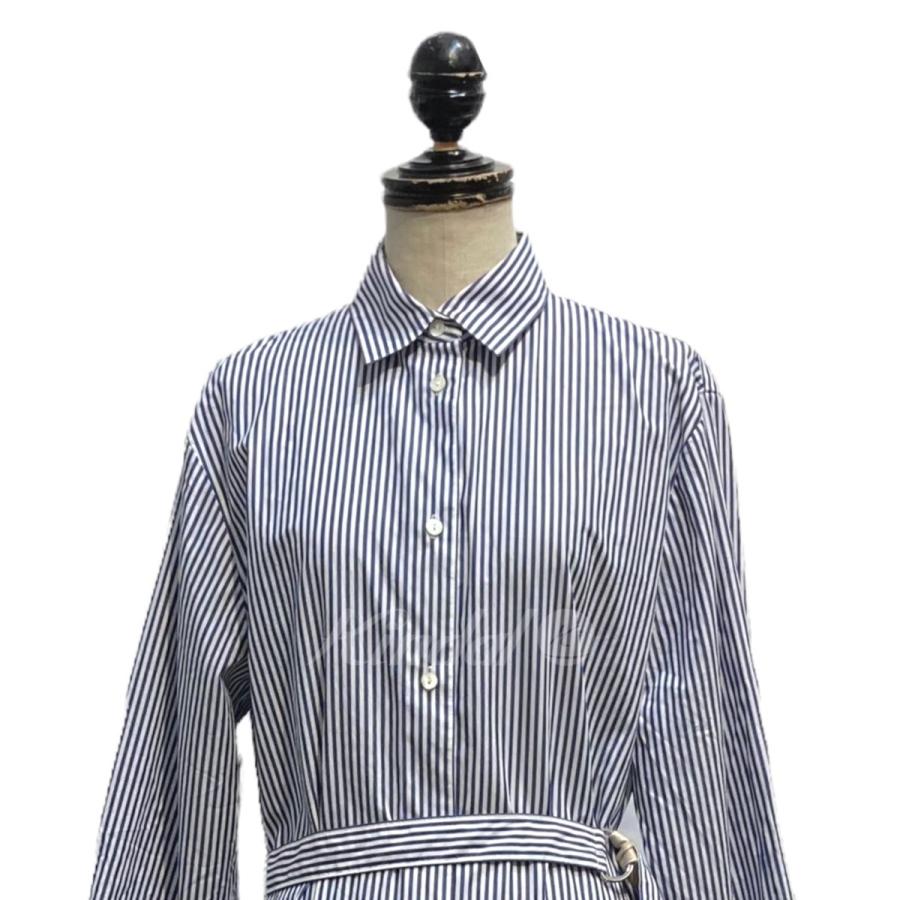 Demi-Luxe BEAMS DEMI-LUXE ベルト付 シャツワンピース ブルー サイズ 