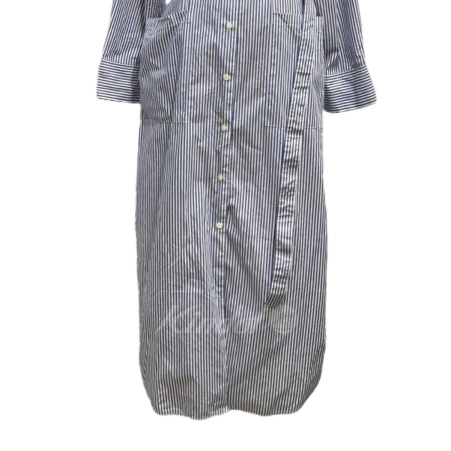 Demi-Luxe BEAMS DEMI-LUXE ベルト付 シャツワンピース ブルー サイズ 