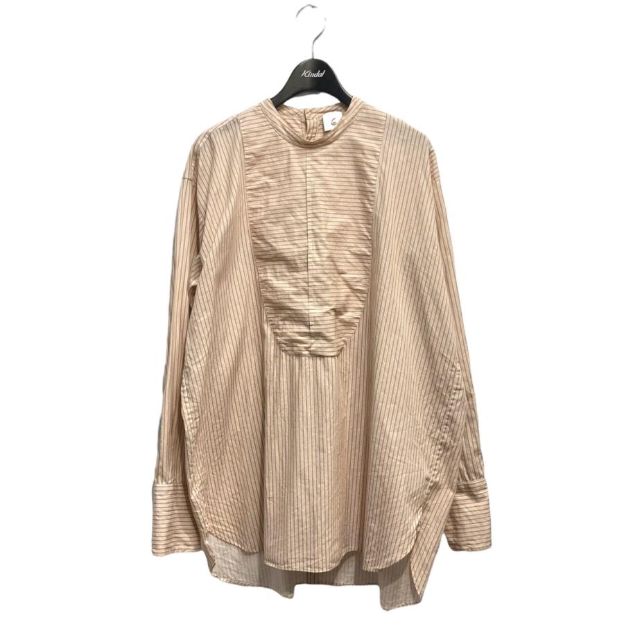 値下げ】6 （roku）BEAUTY＆YOUTH STRIPE BAND COLLAR SHIRT バンド 