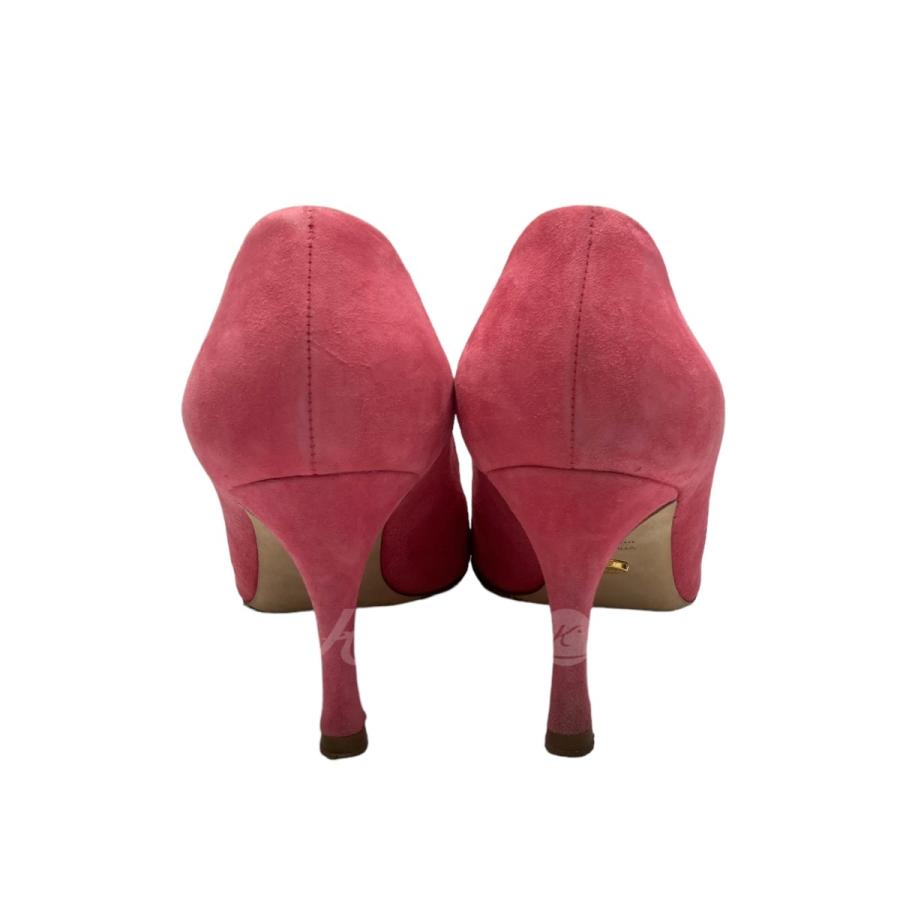 セルジオロッシ sergio rossi パンプス 36 スウェード ピンク