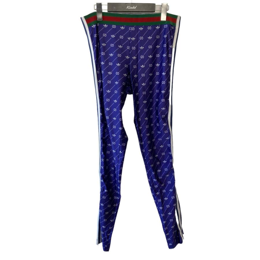 値下げ】GUCCI x adidas ライクラ スウェットパンツ ブルー サイズ：XL  