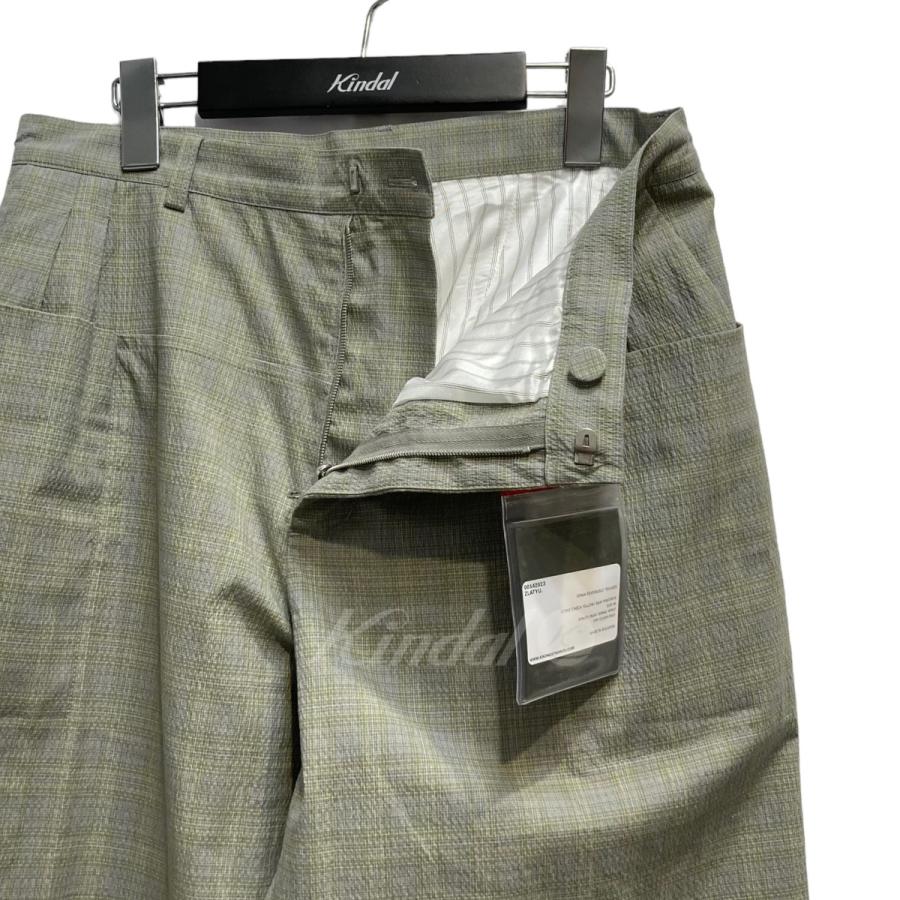 Kiko Kostadinov 23SS ORMA REVERSIBLE TROUSER グレー×グリーン