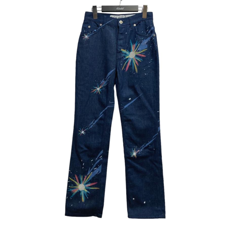 値下げ】LOEWE 23SS ×ハウルの動く城 星の子デニムパンツ インディゴ 