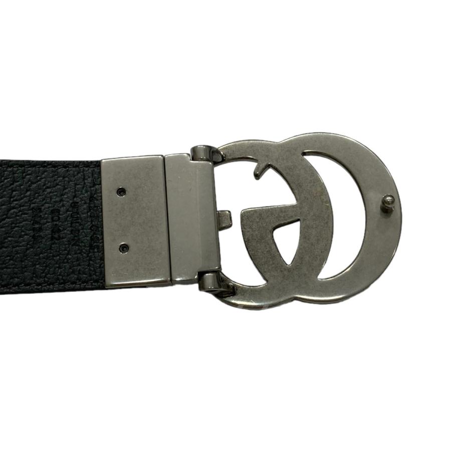 値下げ】GUCCI ダブルGリバーシブルベルト ダークグレー×ブラック 
