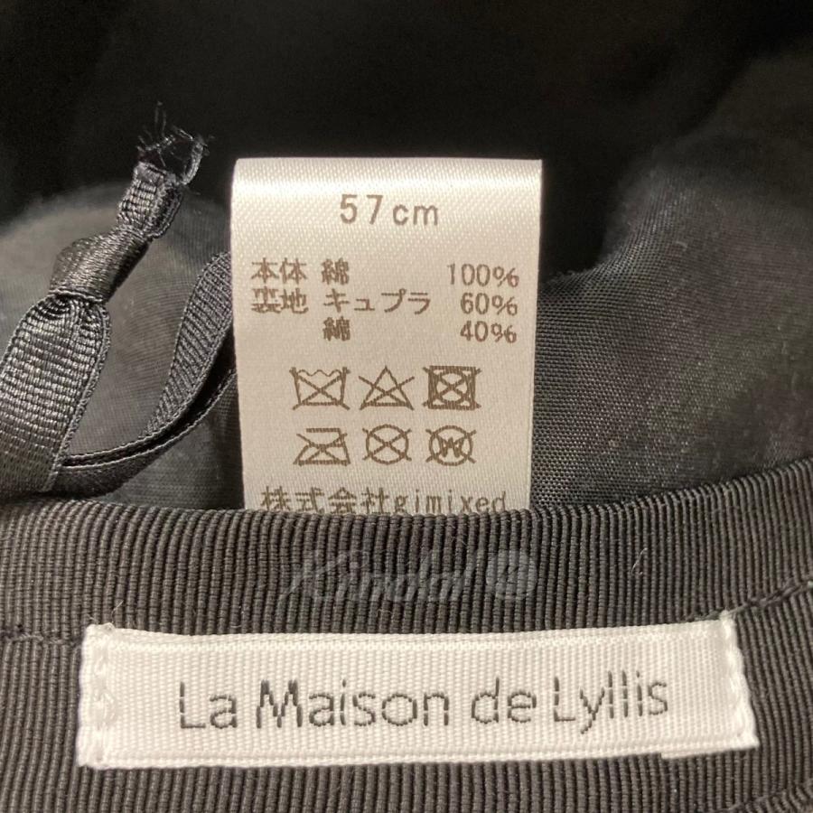 メゾンドリリス La Maison de Lyllis BELL バケットハット ブラック
