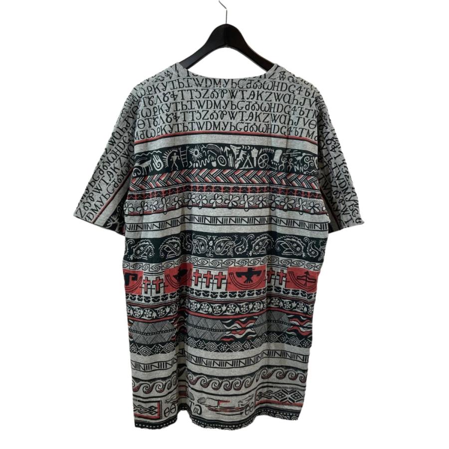 値下げ】NICENESS JARVIS 総柄Tシャツ NN-J02BPS22 グレー サイズ：L 