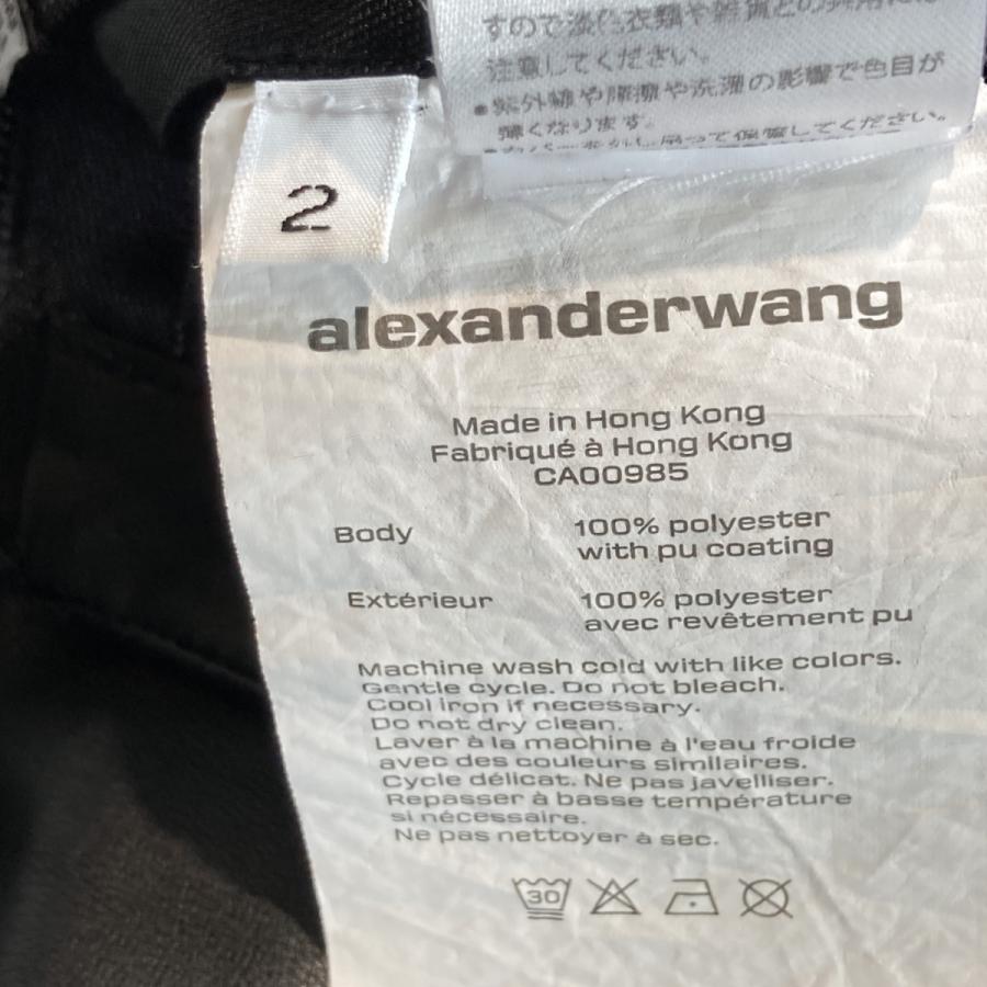 アレキサンダーワン ALEXANDER WANG レザー サイドスナップボタンパンツ ブラック サイズ：2｜kindal｜05