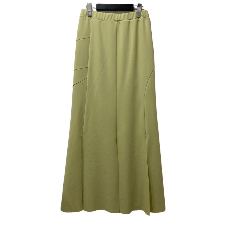 ラインヴァンド LEINWANDE Twisted Slit Skirt スリットロングスカート 0223010701 ライトグリーン サイズ：F｜kindal｜02