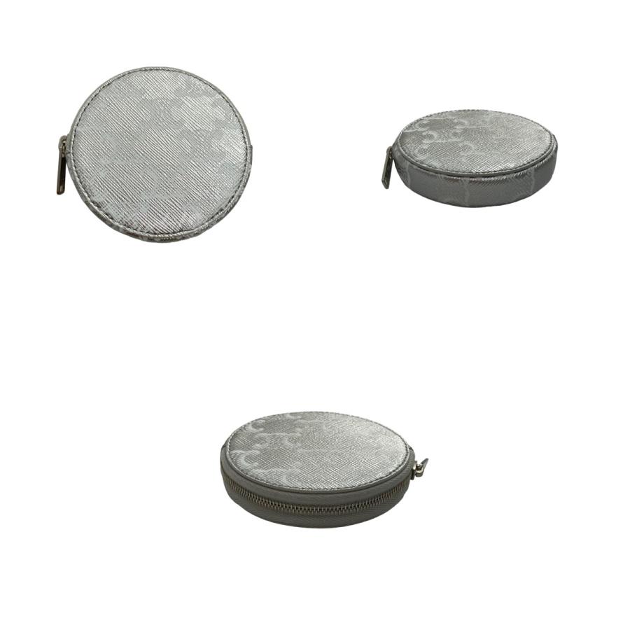 ほぼ未使用 CELINE セリーヌ トリオンフ コインケース 丸型 ラウンド