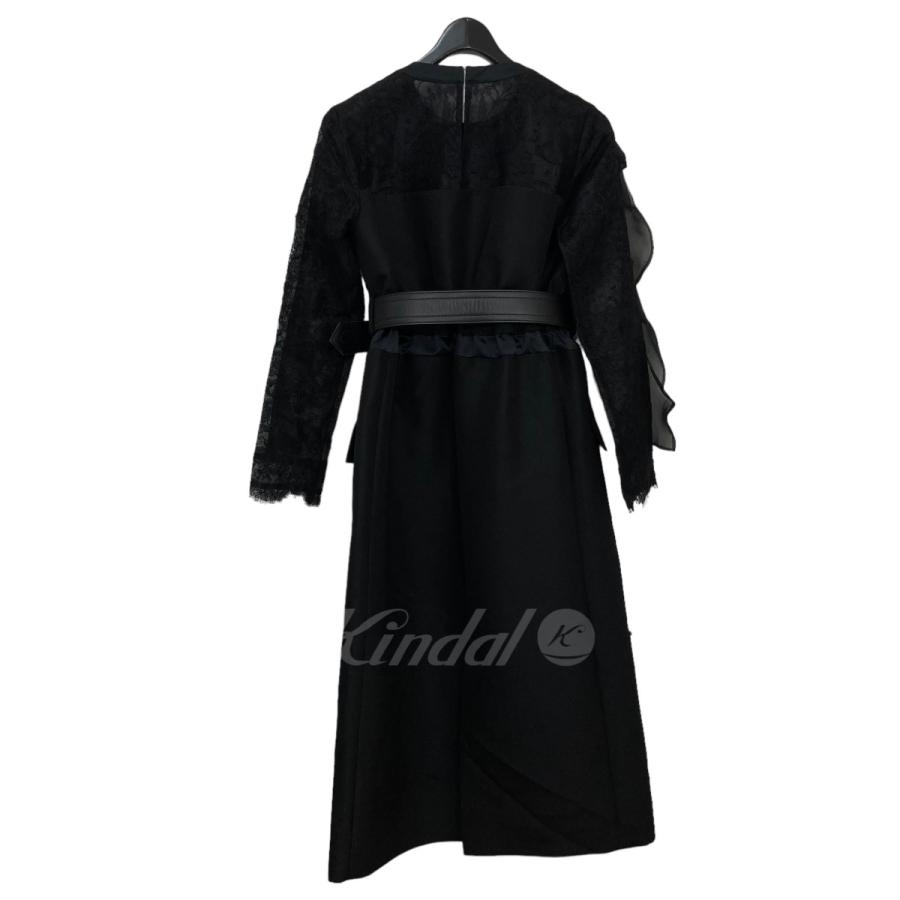 値下げ】sacai Lace×Silk ウールドレス 22-06311 ブラック サイズ：1 