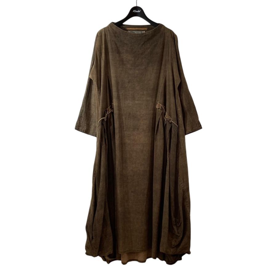 ハレルヤ HALLELUJAH 羊飼い泥染ローブ ワンピース ブラウン サイズ  