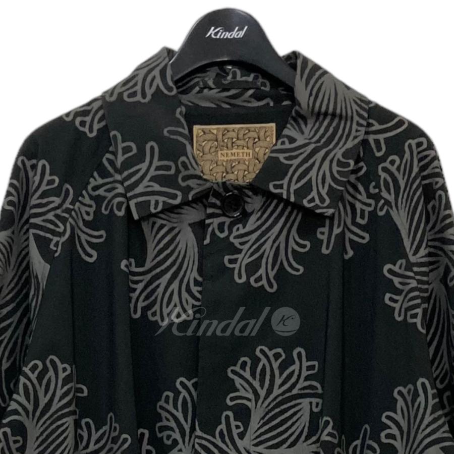 最新作，HOT ネメス Nemeth ステンカラーコート 136 ブラック サイズ：S