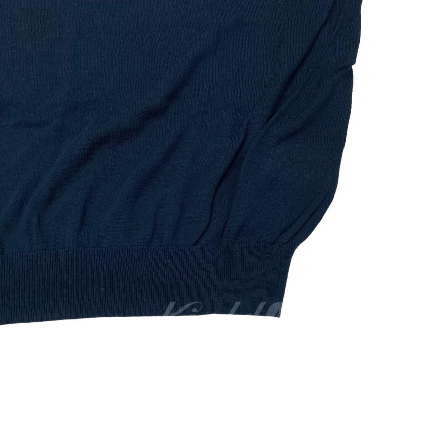 ウェルノード walenode Sheer knit T-shirts シアーニットTシャツ wn23-14ss160-kw ネイビー サイズ：42｜kindal｜05
