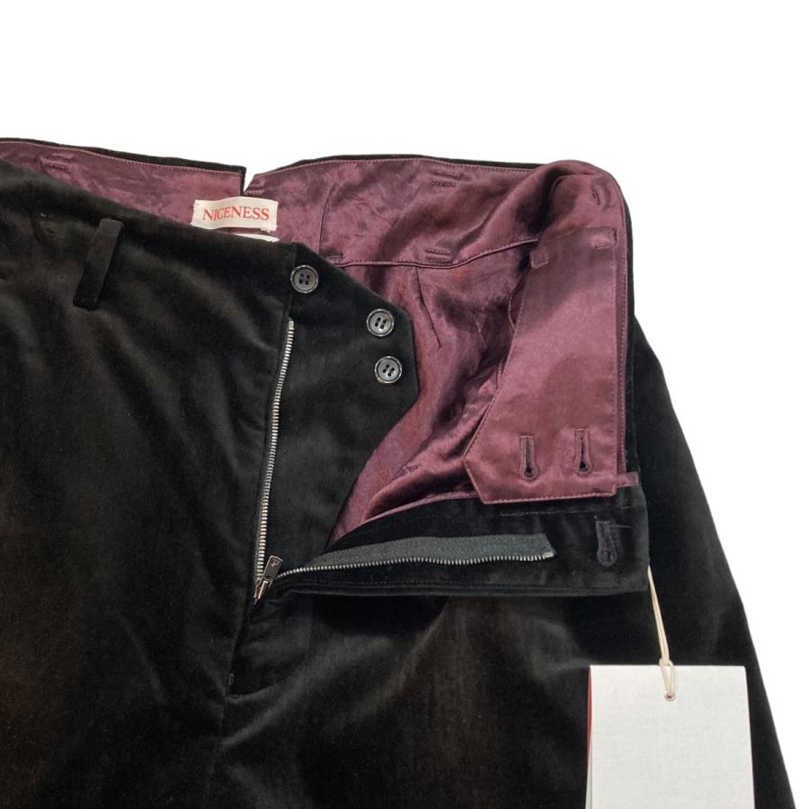 値下げ】NICENESS 23AW JACQUES LIMITED EDITION ベロアパンツ NN 