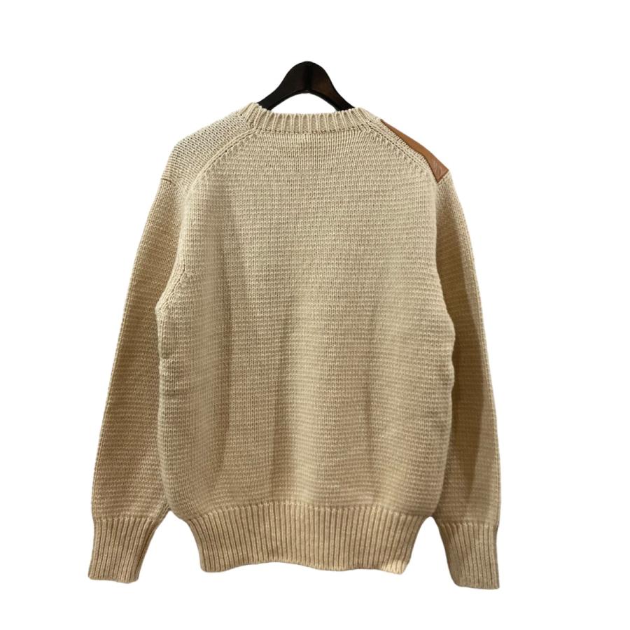 マーティー 【値下げ】MAATEE＆SONS LEATER PATCH P O SWEATER レザー 