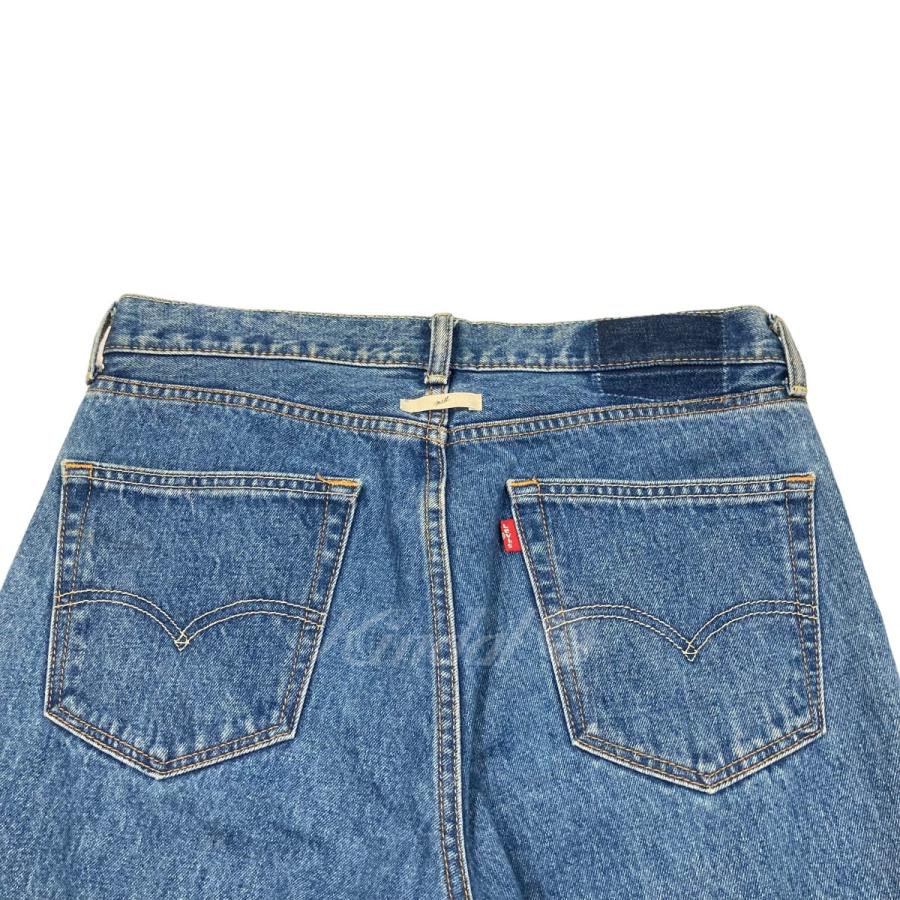 ミル mill REMODEL DENIM PANTS USEDリメイクフレアデニム インディゴ サイズ：32｜kindal｜04