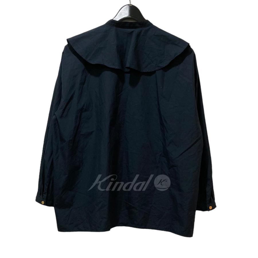 ユナイテッドアローズ UNITED ARROWS ラッフルカラーシャツ 1521-215-1319 ネイビー サイズ：F｜kindal｜02